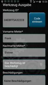 Inventur für Werkzeuge per Smartphone App erfassen